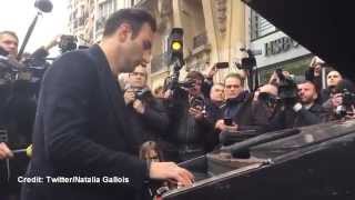 Pianist performs John Lennon’s ‘Imagine’ outside of Bataclan concert hall day after deadly attacks