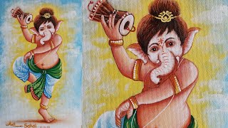 Ganesh drawing / Ganesh art /baal Ganesh / easy baal ganesh drawing.