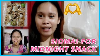 WORK FROM HOME LIFE: LET'S EAT SIOMAI FOR MIDNIGHT SNACK! | Lhara Barnig 🌷