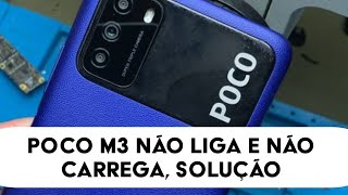 Poco M3 não liga e não carrega, parou sozinho. Solução real