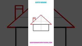 Easy and cute house drawing