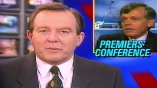 TV News Update - News Break with Peter Hitchener, Channel 9, 1993