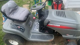 HOW-TO Mower Deck Replacement on craftsman riding lawnmower