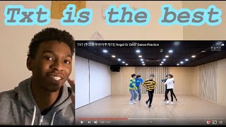 SINGER REACTION & REVIEW TO TXT (투모로우바이투게더) ‘Angel Or Devil’ Dance Practice