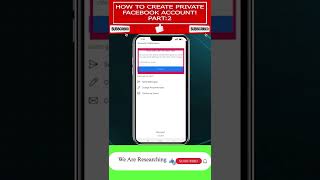 Your Create Private Facebook Account! "Part 2" #Shorts