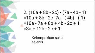 Materi Matematika Kelas 7 Semester 1 - Aljabar