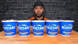 (ASMR) DQ BLIZZARDS MUKBANG