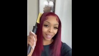 PERFECT Red Plum Color Wig Review🍒Step By Step Install | Pre-Dyed 99J Burgundy Lace Wig Ft.