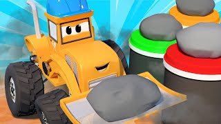 Max le Monster Camion de pompier et Mike le Monster Bulldozer font une compétition ! - Dessin animé