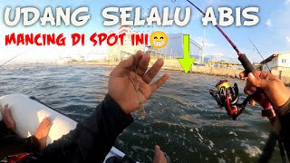 GAK BUTUH WAKTU LAMA ‼️ MANCING DI PLTU ANCOL UDANG KAMI LAKU KERAS🔥