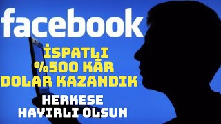 İSPATLI YÜZDE 500 KÂR ALDIK⚠️ FIRSAT FİYAT YAKALADIK ⚠️ META (FACEBOOK)