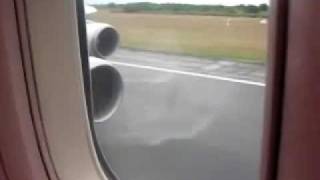 Quantas airlines 747-400 landing Sydney-Buenos Aires perfect landing