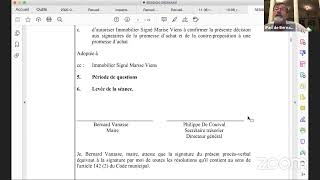 Séance extraordinaire du Conseil municipal