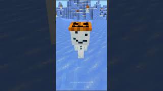 Poi Poi Poi Cute Snow Golem ❄️⛄ #shorts #minecraft #edit