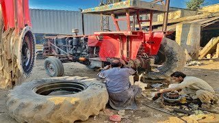 MASSEY FERGUSON MF375 || TRACTOR SHAFTSEAL AND GREASE BEARING || Amazing technique| #Tj workshop|