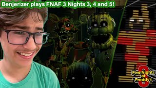 FNAF 3 DROVE ME INSANE!!! (Nights 3, 4, and 5)