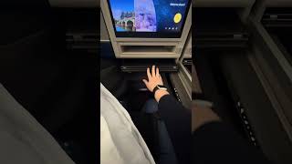 United Polaris menu and different view of row 9 Boeing 777-222