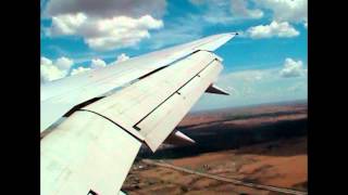 United 757-222 onboard approach, landing, and taxi-in at Denver Int'l KDEN