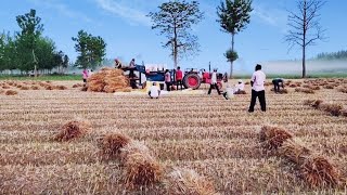 Mahindra 595 DI Turbo Thresar Machine performance | Farming Tractor