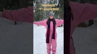 Manali snowfall -7 degrees ❄️#shorts #manali #snowfall