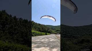 Trying to ridge soar a treeline in Tahara Japan!🇯🇵 #flying #paragliding