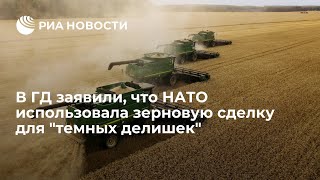 НАТО использовала зерновую сделку для "темных делишек"