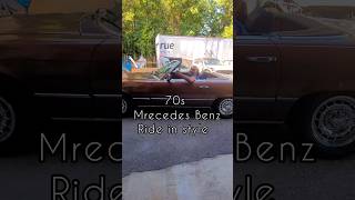 Diy Tips- how to open convertable roof 70s Mercedes Benz