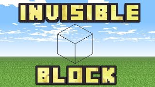 Minecraft PE - How To Get Invisible Blocks With Commands!