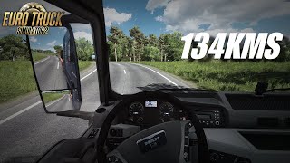 134 Kms MAN TGX EURO 6 Realistic Driving Euro Truck Simulator 2