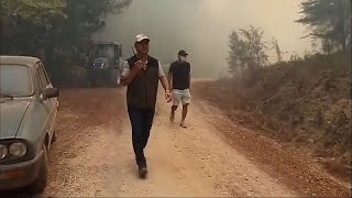 Yüzlerce kişi Muğla'daki yangınları söndürmek için seferber oldu