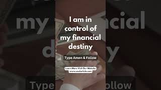 Master of My Financial Destiny: I Shape My Abundance #lawofattraction #spirituality #manifestation