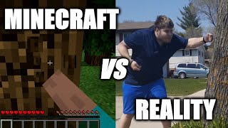 I Mutilated Myself By Punching Trees?! | Minecraft vs Reality