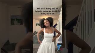 It still my hair🤣#funny #hairstyle #wigs #gluelesswig #shorts #fyp #fypシ゚viral #curlymehair