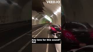 Very Loud Porsche! Launch Control in Tunnel!