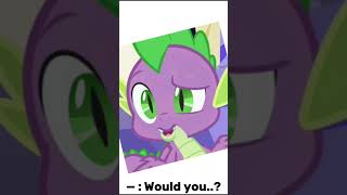 Cause im... Cute... (My Little Pony) #mlp #raritypony #spike #mlpmeme