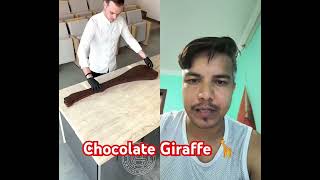 Wow chocolate Giraffe 🦒🦒 8.3ft ko#wow #chocolate #nice #hopesikkim9423