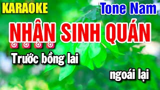 Karaoke Nhân Sinh Quán Nhạc Sống Tone Nam F#m | Beat Yến Như