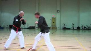 Pinan Godan Bunkai taught at University of Wyoming by Soke Hausel of Gilbert, Arizona