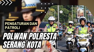 Samput Hari Jadi Polwan Ke 75 Polwan Polresta Serang Kota Melaksanakan Kegiatan Gatur Dan Patroli