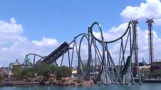 The Incredible Hulk Coaster Crashes!!!