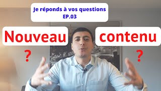 JE RÉPONDS À VOS QUESTIONS EP.03 (Cours de français)