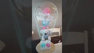 Globo burbuja idea de regalo para baby shower o revelacion de genero