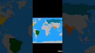 Trying to get a subscriber From every country day 6 #map #shorts #viral