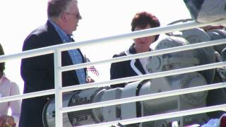 Senator Collins christens the cruise ship 'Independence'