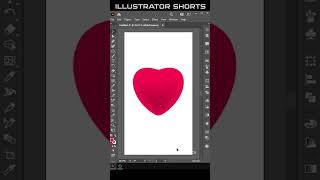 3d heart design | valentines day heart design in illustrator#shorts #trending