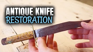 Restoring an Antique Sheffield England BOWIE KNIFE!