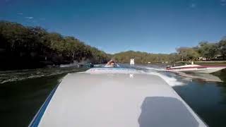 George’s River Run Part 2 onboard Bullet 1800 Australian Bullet V6 Mercury