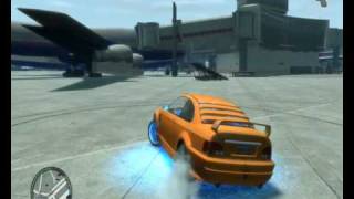 GTA IV Car neon mod online jumps and drift