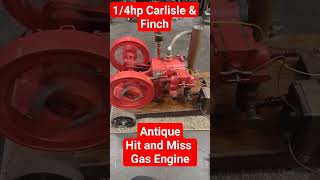 cute little bitty thing 1/4hp Carlisle & Finch hit and miss gas engine