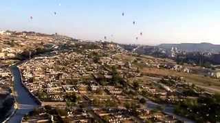 Ballooning over a graveyard in Cappodocia! Good times!